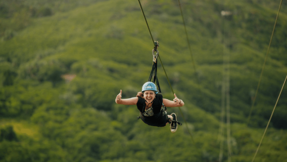 Parc d'aventure Vallé : VTT, tyroliennes, luge kart, cascades