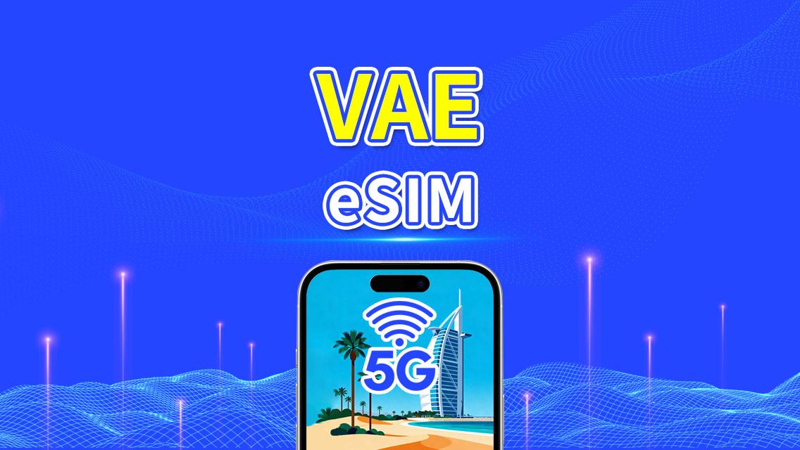VAE eSIM | 4G/5G | Dag-/Datapakket | 1–30 dagen | 24-uurs facturering | Geschikt voor Dubai, Abu Dhabi, Sharjah e.a. | QR-code