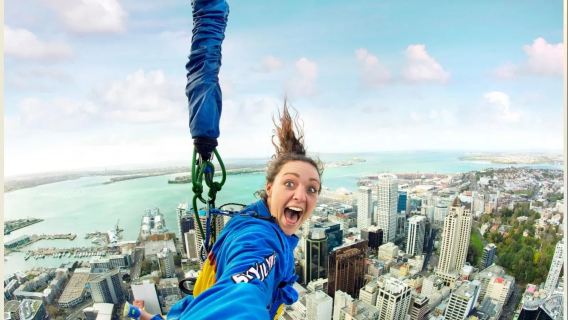 奧克蘭鬼屋主題樂園+鳥島+小黑子沙灘+天空塔|極限體驗|可調※