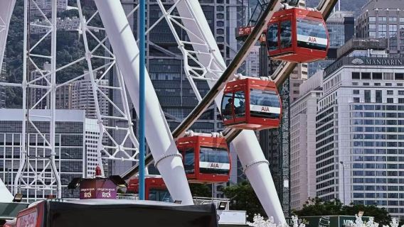 [Hong Kong Central & Victoria Peak Night View & Harbourfront Ferris Wheel Private Charter Day Tour]