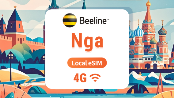 eSIM Beeline Nga | Mạng địa phương, không roaming | 7/10/15 ngày | Mã QR tức thì