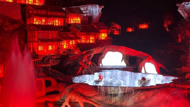 Zhangjiajie Tianmen Fox Fairy live voorstelling ticket (natuurlijk landschap als podium + meeslepende audiovisuele ervaring + professioneel creatief en uitvoerend team + emotionele verbinding)