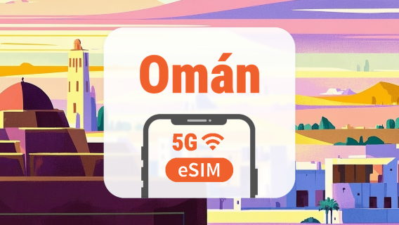 Omán 5G eSIM | Doble Red • Apps de IA y TikTok | 1–30 Días | Código QR