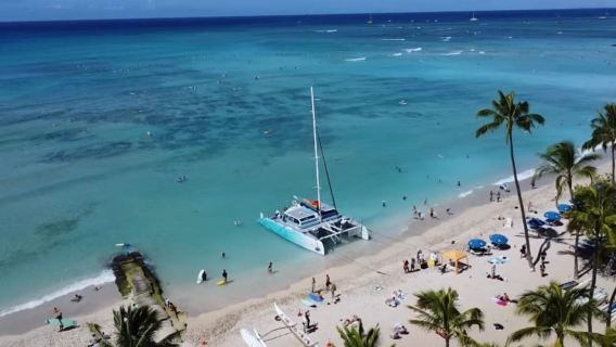 Board from Waikiki Beach: Friday Night Fireworks sail