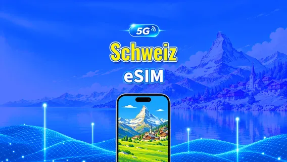 Schweiz 5G eSIM  | Dobbelt netværk | Fuld understøttelse af AI & TikTok | Daglig/total datapakke | 1–30 dage | 24-timers fakturering | QR-kode