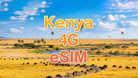 [Kenya] 4G | eSIM | 1-30 days available | Subscribe and use | Hotspot supported | QR Code