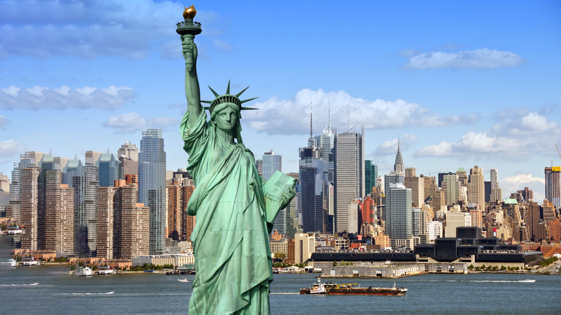 Tour di mezza giornata a New York con gruppo esclusivo di massimo 14 persone + biglietto per la barca intorno alla Statua della Libertà incluso