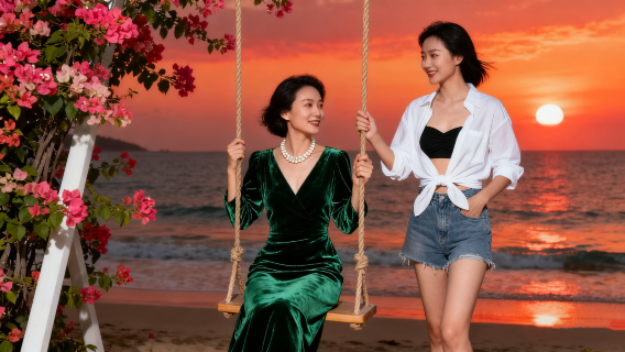 文昌白金海岸旅拍【跟拍攝影親子照情侶閨蜜兒童跟拍家庭旅拍】