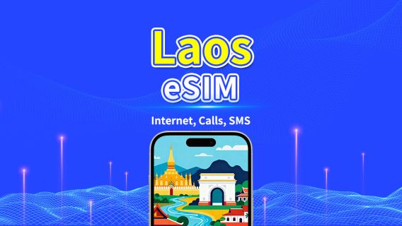 Laos eSIM | Unitel 5G/4G | Data Packages | Local Phone Number | 24-Hour Billing | 5-15 days | QR Code