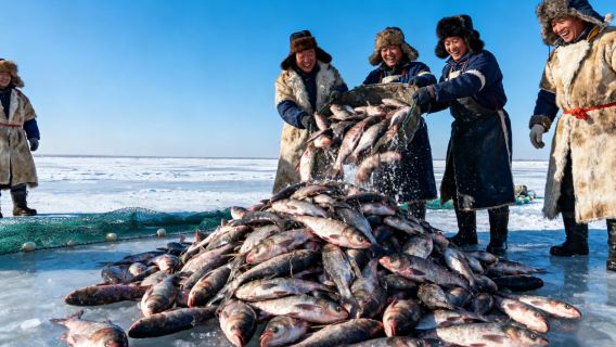 【去冬捕！】查幹湖冬捕專屬包車｜搶佔冰湖C位+全程暖車待命