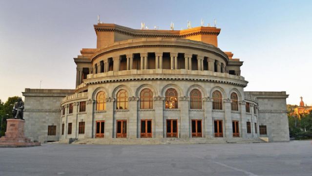 Swan Lake + Republic Square + Armenian National Opera and Ballet Theatre + Freedom Square in Yerevan, Armenia