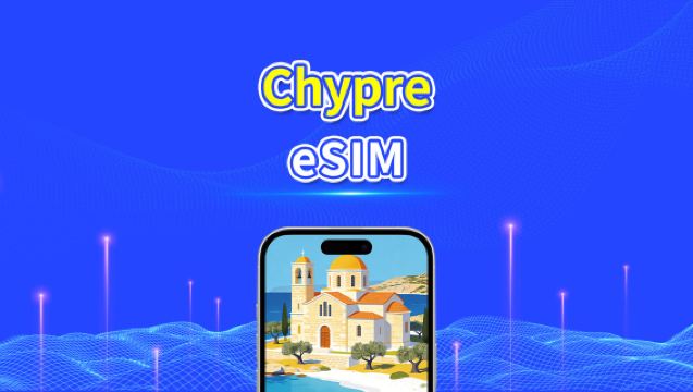 eSIM Chypre | 5G/4G | Données haut débit | 24 heures | 1 à 30 jours | Code QR