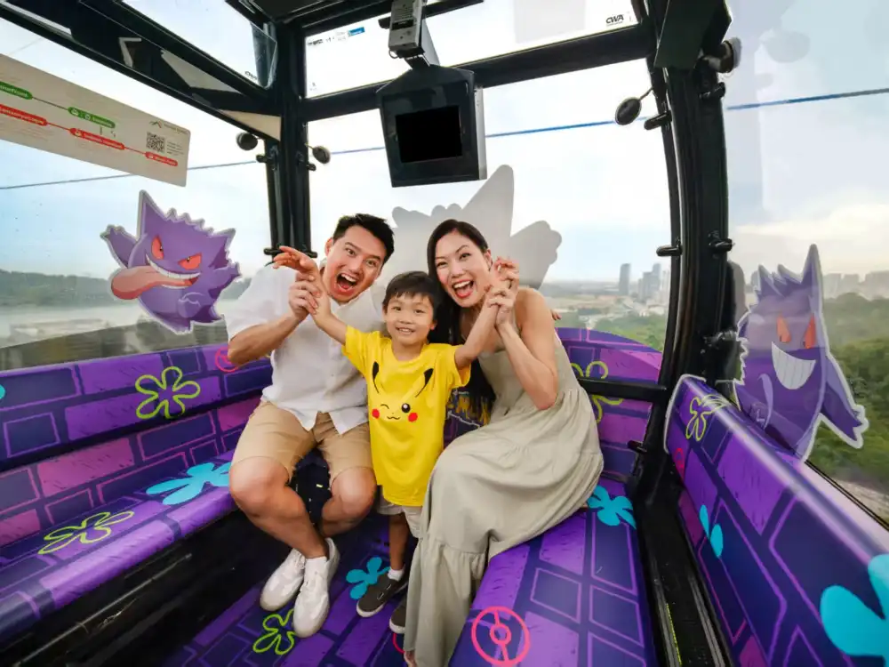 シンガポール空中ケーブルカー往復チケット（2路線利用可能+360