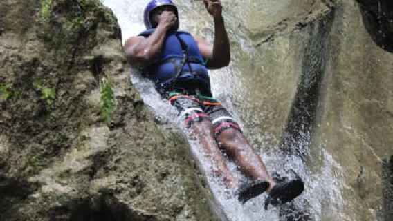 Amber Cove-Taino Bay 7 Damajaguas Water Falls + Local Food.