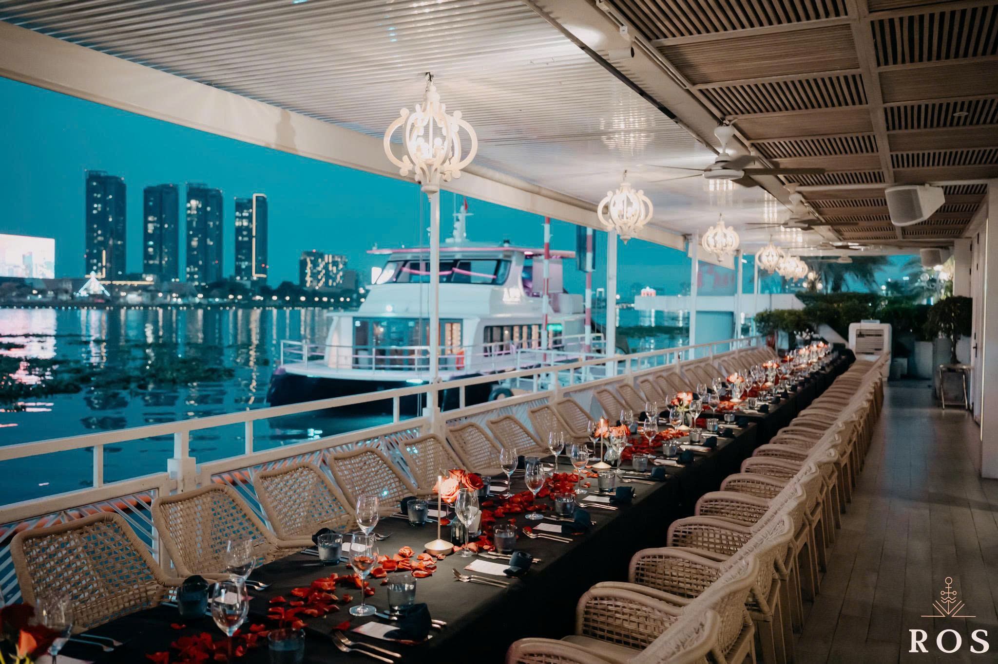 An elevated dining experience by the Saigon River at ROS Yacht Club