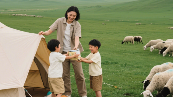 呼倫貝爾天下草原旅遊景區旅拍【跟拍攝影親子照情侶閨蜜兒童跟拍家庭旅拍】