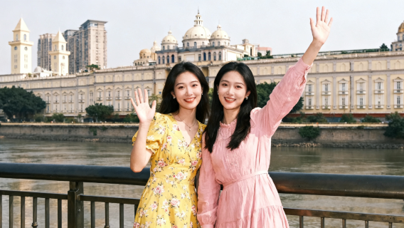 廣州沙面旅拍【跟拍攝影親子照情侶閨蜜兒童跟拍家庭旅拍】