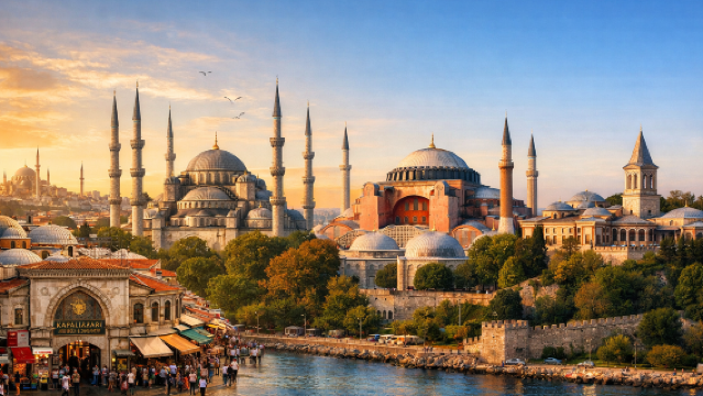 Lawatan sehari klasik bandar lama Istanbul|Masjid Biru|Masjid Agung Sofia|Pasar Bas Ekspres