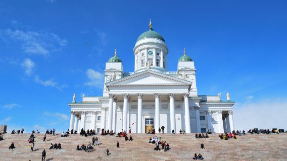Helsinki Cathedral + Gulf of Finland + Temppeliaukio Church + Porvoo Cathedral day tour