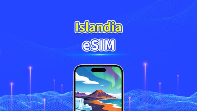 eSIM de Islandia | Datos de alta velocidad | 5G/4G | Paquete diario/de datos | 24 horas | 1-30 días | Código QR
