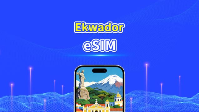 eSIM Ekwador | 4G | Pakiet dzienny/pakiet danych | Szybki internet | 24 godziny | 1-30 dni | Kod QR
