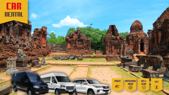Carro Privado com Motorista de Da Nang para Cidade Antiga de Hoi An e Santuário de My Son