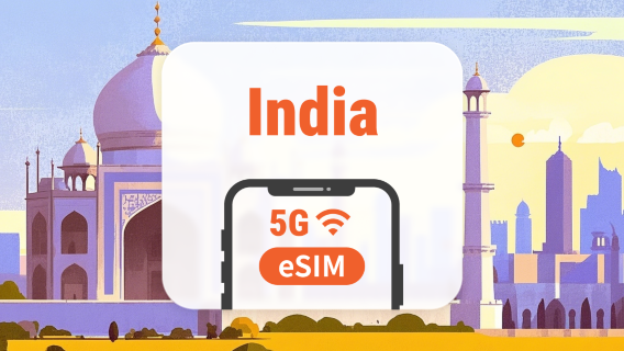 India 5G eSIM | All AI & TikTok | 1–30 Days | QR Code