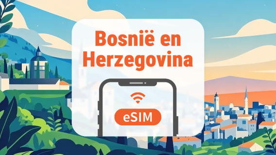 Bosnië en Herzegovina eSIM | Dubbel Netwerk • AI & TikTok | 1–30 Dagen | QR-code