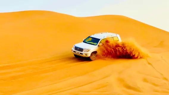 Safari dans le désert Platine avec dîner barbecue par AL KHAIMA TOURS