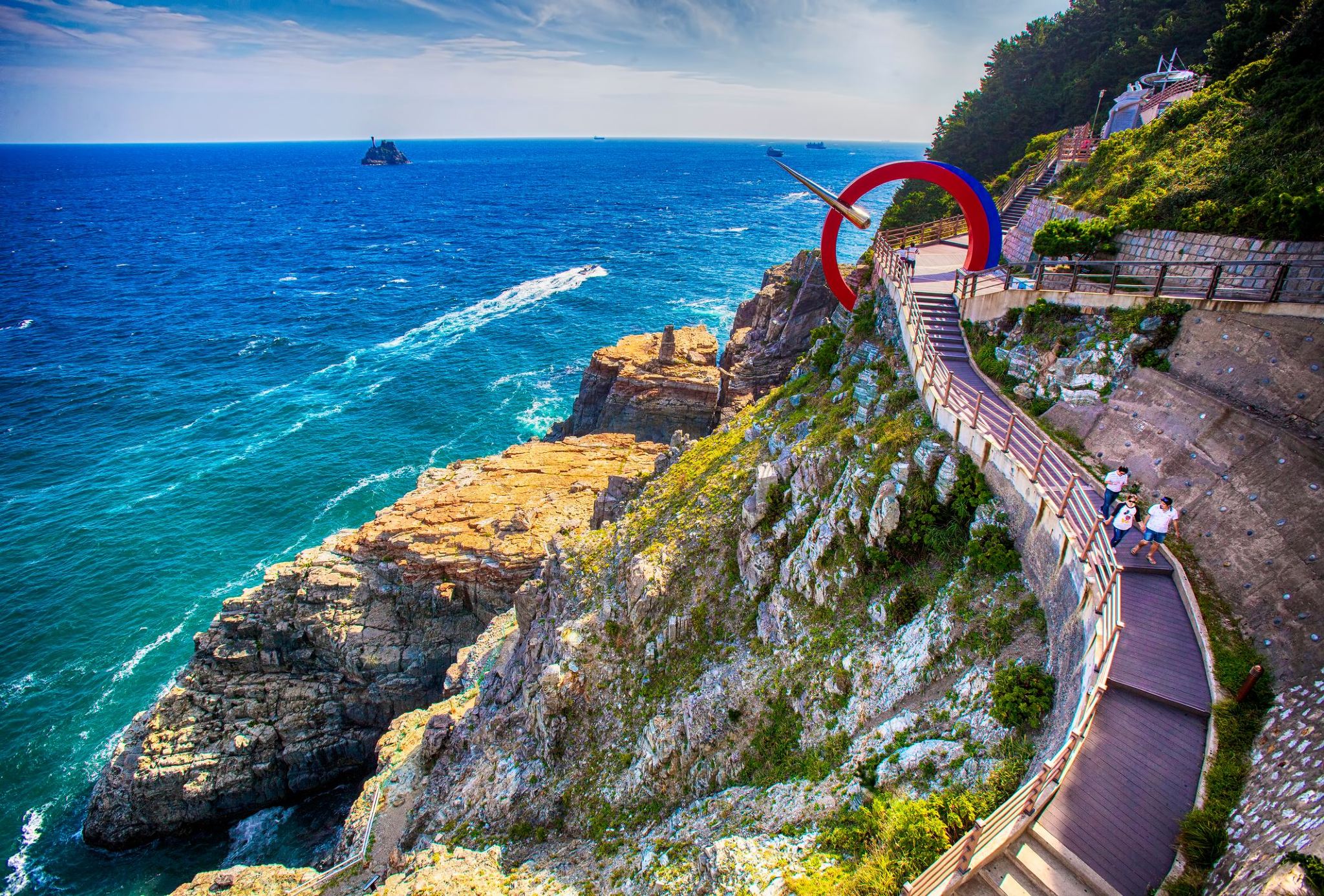 Busan One Day City One Day Tour (Taejongdae + Gamcheon Culture Village + Songdo Skywalk + Haedong Yonggungsa Temple)