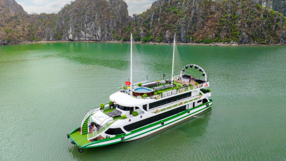 Vera Cruise – 1-Day Halong Bay Journey with Cave, Kayak & Sunset Party