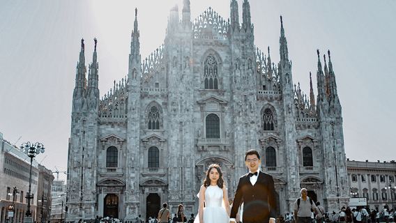 Sesión fotográfica en Milán, Italia[Fotógrafo de viajes para la Semana de la Moda de Milán, Italia, el Festival de Cine de Cannes, fotos de boda, retratos de viaje y sesiones de seguimiento]