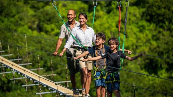 Mauritius: Vallé Advenature Park, Nepalese Bridge