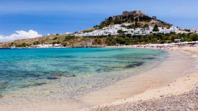 Rhodes: Perjalanan Kapal ke Lindos dengan Berhenti untuk Berenang