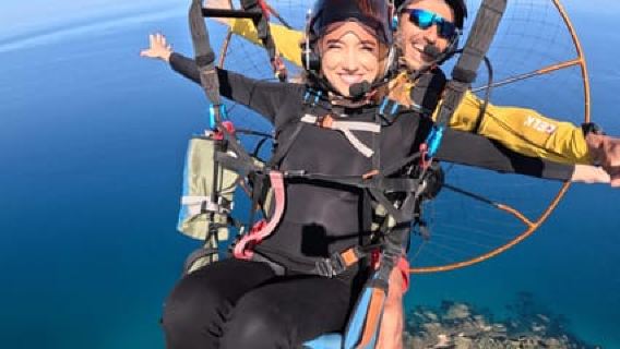 Cefalù: Paragliding flight with paramotor and GoPro13 video photos