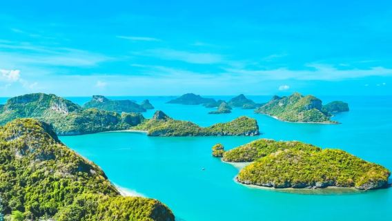 1-day tour to Angthong Islands National Marine Park in Koh Samui, Thailand [kayaking Exploration]|Snorkeling paradise