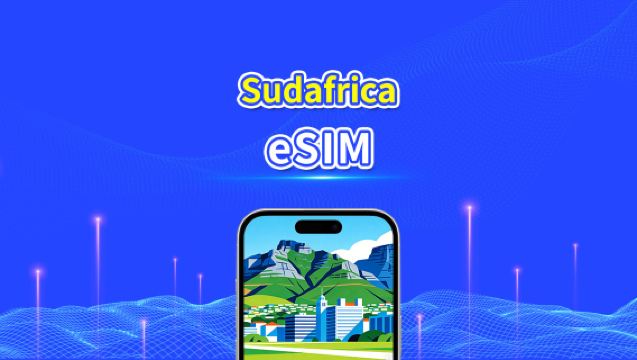 eSIM dell'Africa del Sud | 4G | rete ad alta velocità | Pacchetto dati giornaliero/totale | Fatturazione 24 ore | 1-30 giorni | codice QR