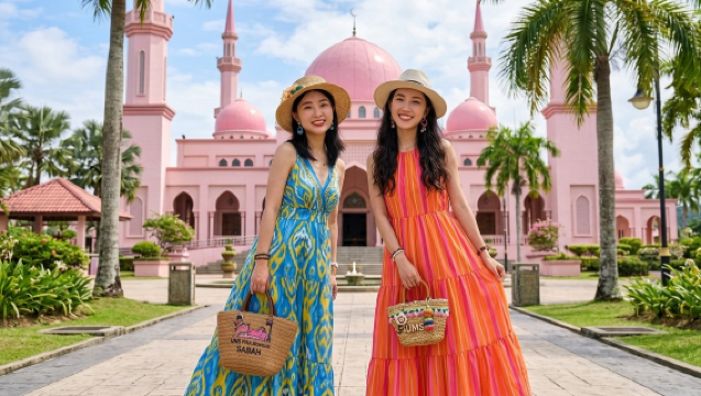 沙巴亞庇經典包車/共乘遊；打卡清真寺+敦馬士達化+丹絨亞路