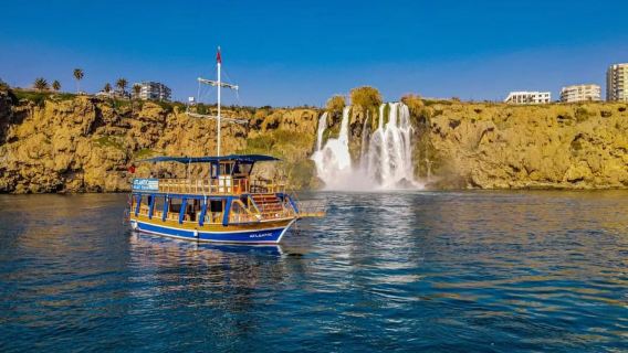 Antalya: Duden Waterfall Relax Boat Trip with Lunch
