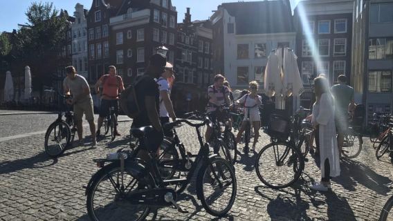 Amsterdam : Visite guidée de la ville à vélo en français