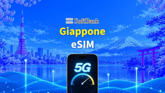Giappone SoftBank 5G eSIM | Compatibile con AI e TikTok | Pacchetto dati giornaliero/totale | 1–30 giorni | Fatturazione 24 ore | Codice QR