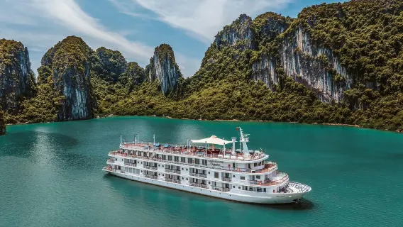 Excursión de un día a la Bahía de Ha-Long desde Hanói, Vietnam [Ruta clásica en crucero de lujo/Traslado en autobús VIP/Múltiples tipos de embarcaciones]