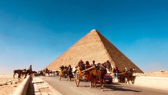 吉薩金字塔群+埃及博物館+獅身人面像一日遊【中英文導遊】