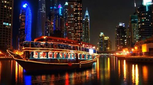 Dubai Sky View Glass Slide tour & Marina Dhow Dinner Cruise with Private Transfers Day Tours 3