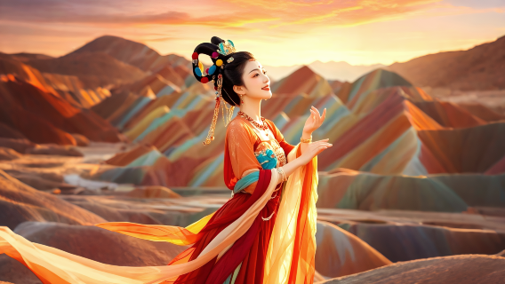 張掖七彩丹霞旅遊景區半日/一日遊【純玩/精緻小團/到府接駁/賞日落】