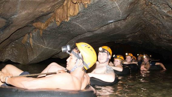 Vang Vieng: Kayak e Cave Tubing con Zip Line/Laguna Blu