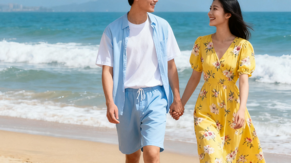 海口假日海灘旅拍【跟拍攝影親子照情侶閨蜜兒童跟拍家庭旅拍】