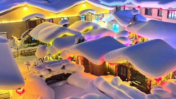 【亞布力接】大禿頂子+十里冰雪畫廊+雪鄉蘑菇屋/滑雪1日包車