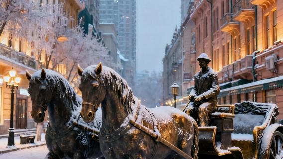 Harbin Landmark Evening Walk: Central Street & Saint Sophia Night Photo Tour