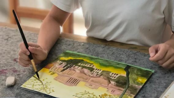 아테네: 현지 예술가와 함께하는 아크로폴리스/풍경 그리기 워크숍